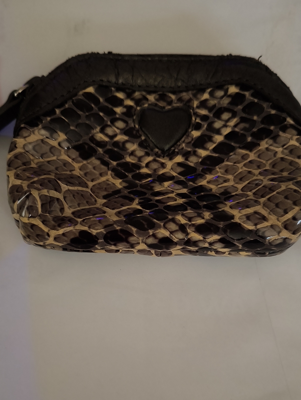 Brighton Snakeskin Print Coin Purse